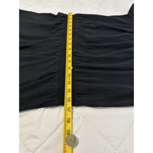 J. Crew Factory Smocked Black Short Sleeve Romper S - Picture 7 of 14